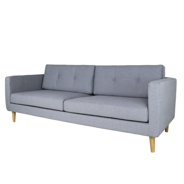 Eddie 3 Seater Sofa, Light Grey - Home And Style
