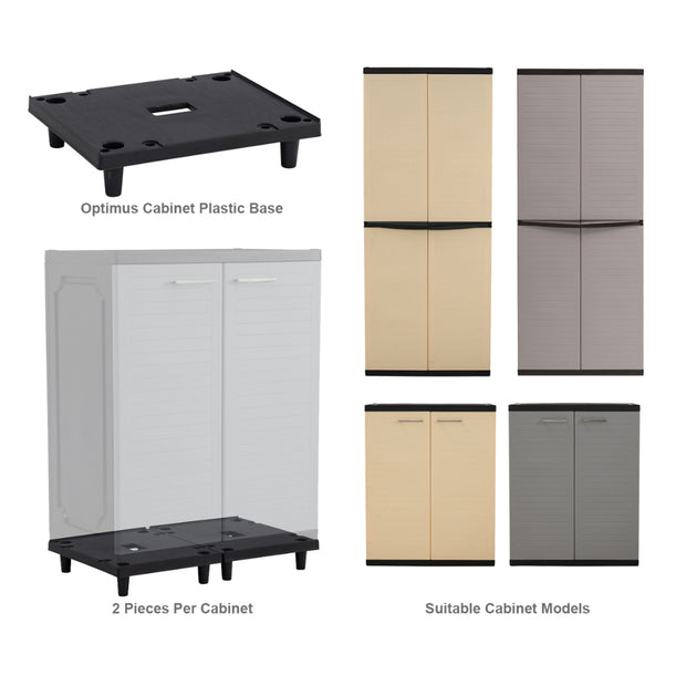 Cabinet Leg. Optimus Series Cabinet Base. Waterproof.