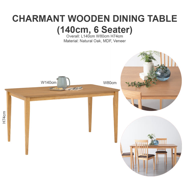 Charmant Wooden Dining Table