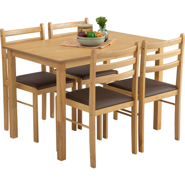 Wald 4-Seater Dining Table Set