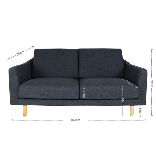 Avro 2.5 Seater Sofa, Grey - Home And Style