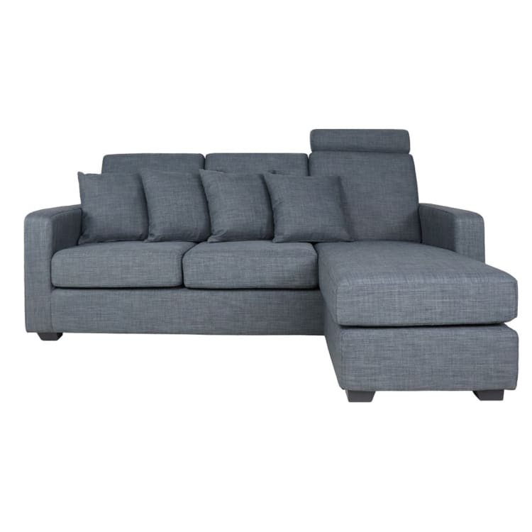 Bayron L Shape LEFT Side when Seated - Grey