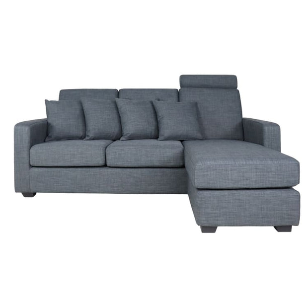 Bayron L Shape LEFT Side when Seated - Grey - Home And Style