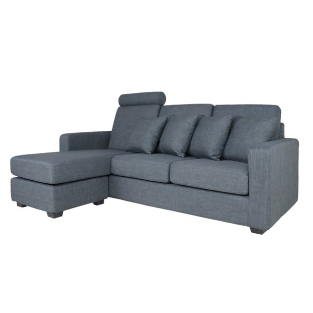 Bayron L Shape RIGHT Side when Seated - Grey - Home And Style