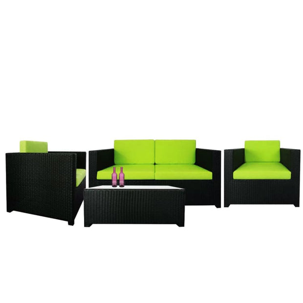 Fiesta Sofa Set II, Green Cushions by Arena Living - Home And Style