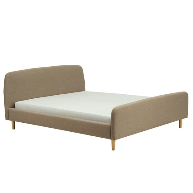 Guido Queen Bed Frame, Natural - Home And Style