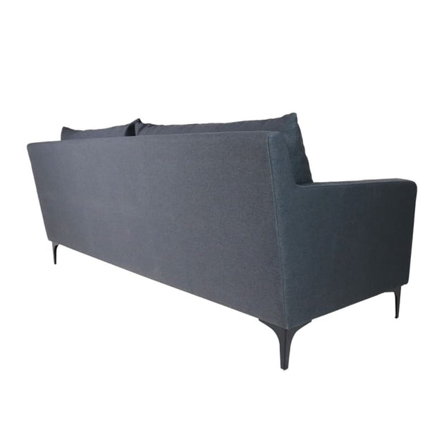 Hayley 3 Seater Sofa, Dark Grey - Home And Style