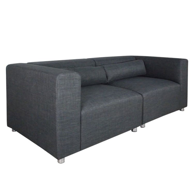 Houston 2 Seater Sofa Grey (2 Piece) - Home And Style