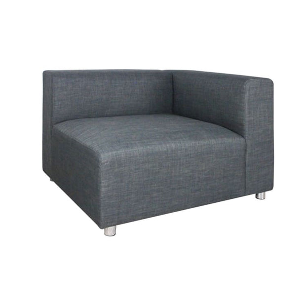 Houston 2 Seater Sofa Grey (2 Piece) - Home And Style
