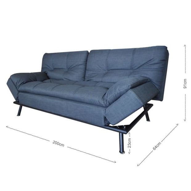 Jones Sofa Bed, Grey (2.5 Seater) - Home And Style