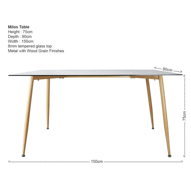 Milos 1.5m Dining Table - Home And Style