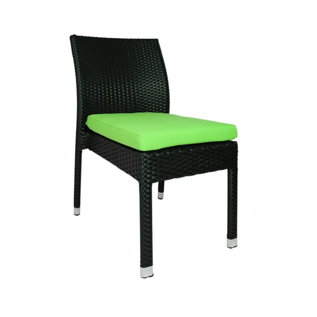 Monde 2 Chair Dining Set Green Cushion by Arena Living - Home And Style