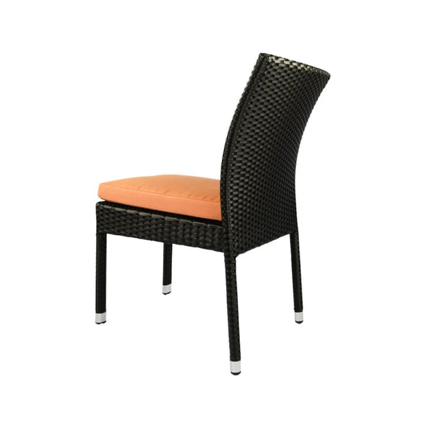 Monde 2 Chair Dining Set Orange Cushion by Arena Living - Home And Style