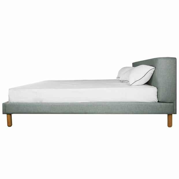 Oslo Queen Size Bedframe – Pale Silver - Home And Style