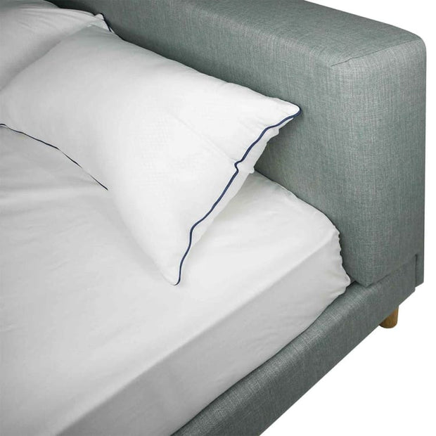 Oslo Queen Size Bedframe – Pale Silver - Home And Style