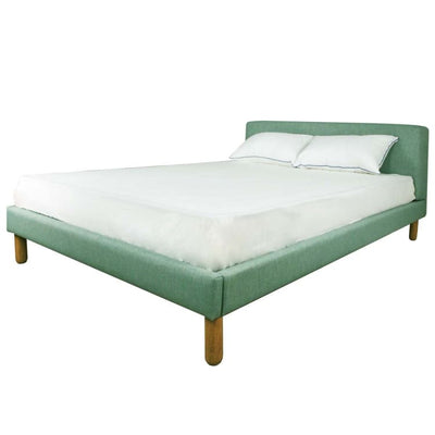 Oslo Queen Size Bedframe – Sea Green - Home And Style