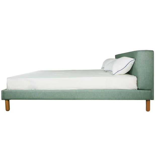 Oslo Queen Size Bedframe – Sea Green - Home And Style