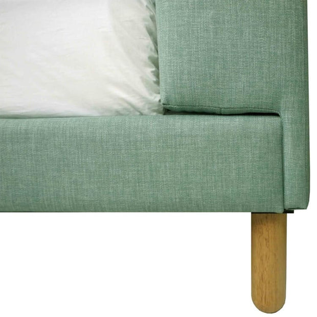 Oslo Queen Size Bedframe – Sea Green - Home And Style