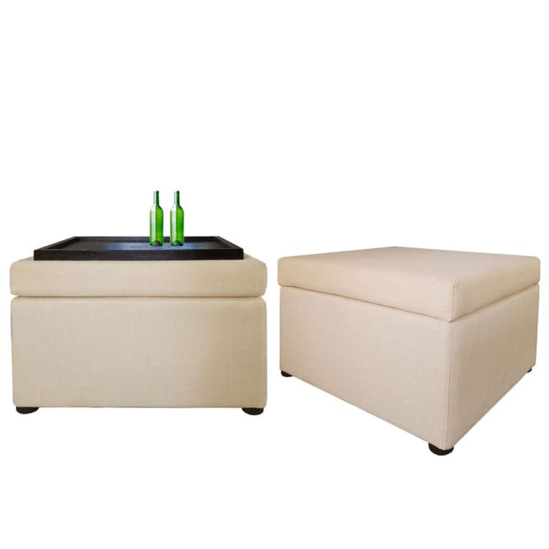 Ottoman Coffee Table, Beige - Home And Style