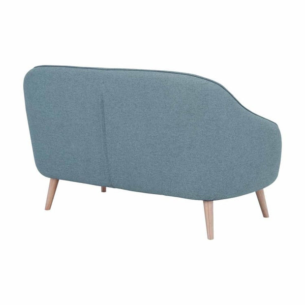 Prius 2 Seater Sofa Oak leg in Blue - Home And Style