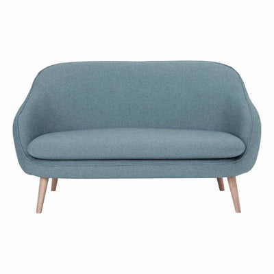 Prius 2 Seater Sofa Oak leg in Blue - Home And Style
