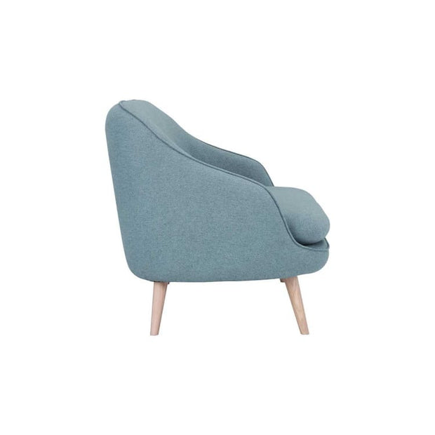 Prius 2 Seater Sofa Oak leg in Blue - Home And Style
