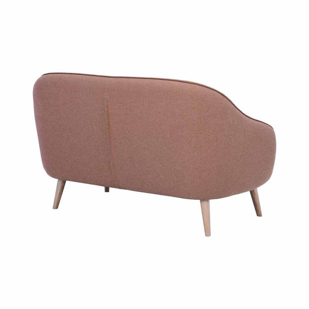Prius 2 Seater Sofa Oak leg in Burnt Umber - Home And Style