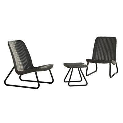 Rio Patio Set Dark Grey by Keter - Home And Style