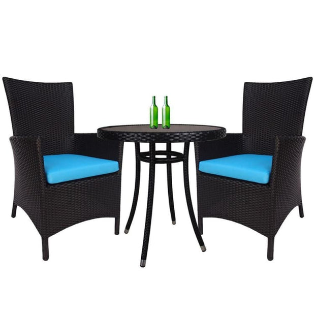 Santa Patio Set, Blue Cushion by Arena Living - Home And Style