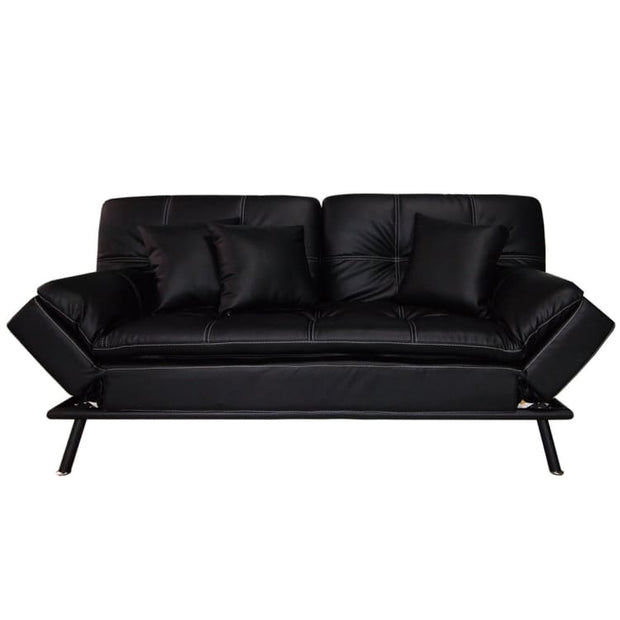 York Sofa Bed, Black (2.5 Seater) - Home And Style