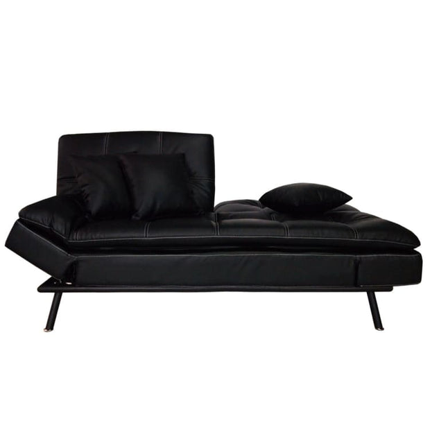 York Sofa Bed, Black (2.5 Seater) - Home And Style